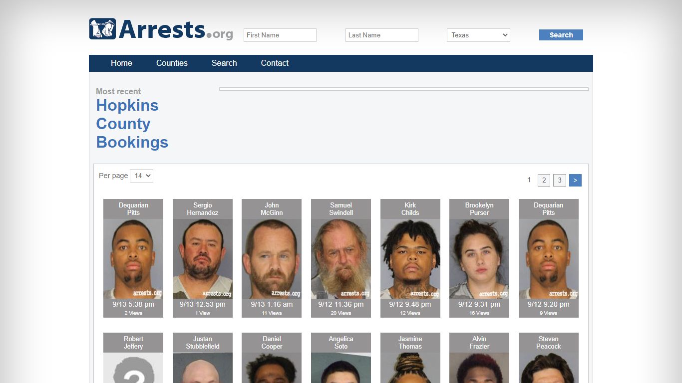 Hopkins County Arrests and Inmate Search